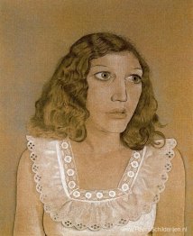 Meisje in een witte jurk