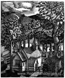 Kerk onder een heuvel