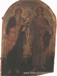 Icoon van de apostelen Petrus en Matteüs