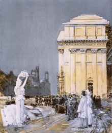 Scène op de World's Columbian Exposition, Chicago, Illinois