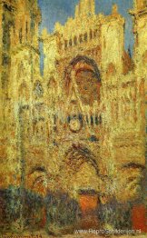 Kathedraal van Rouen bij zonsondergang