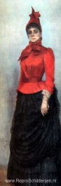 Portret van barones Varvara Ikskul von Hildenbandt