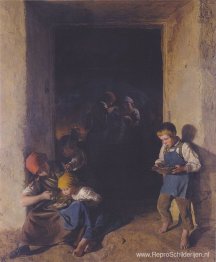 Kinderen kregen hun ontbijt