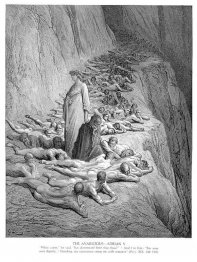 Dante en paus Adrianus V