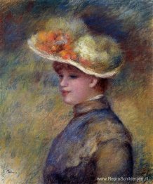 Jonge vrouw die een hoed draagt