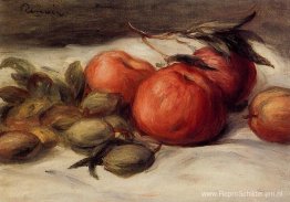 Stilleven met appels en amandelen
