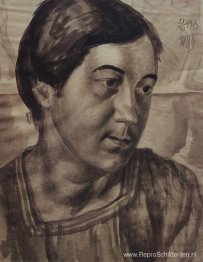 Portret van de vrouw van de kunstenaar