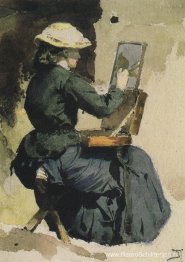 Portret van N. Yakunchikova