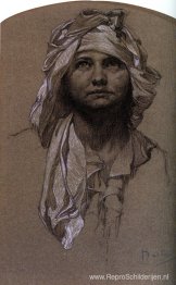 Hoofd van een meisje