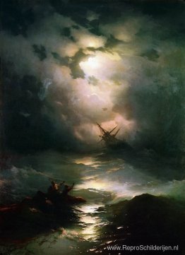 Het scheepswrak op de Noordzee