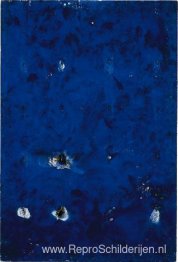 Een minuut blauw vuurschilderij