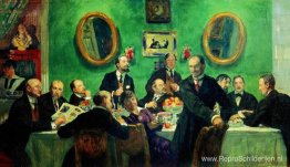 Groepsportret van schilders uit de kunstwereld Groepsportret van schilders uit de kunstwereld