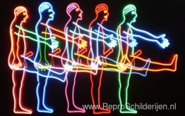 Vijf marcherende mannen Vijf marcherende mannen