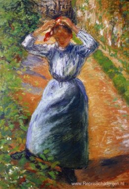 Boer die haar Marmotte aantrekt Boer die haar Marmotte aantrekt