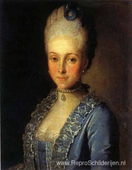 Portret van Alexandra Perfilyeva, geboren gravin Tolstaya Portret van Alexandra Perfilyeva, geboren gravin Tolstaya
