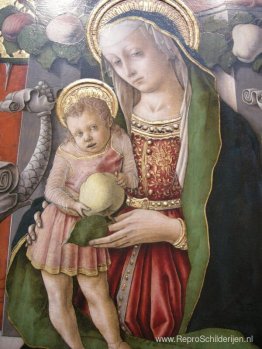 Madonna op de troon met donor (detail) Madonna op de troon met donor (detail)