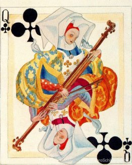 Een kleurenschets van een kaart. Heraclius Fournier. Een kleurenschets van een kaart. Heraclius Fournier.