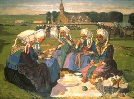 Vrouwen van Plougastel bij de gratie van Sainte-Anne-La-Palud Vrouwen van Plougastel bij de gratie van Sainte-Anne-La-Palud