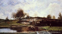 Sluis in de Optevoz-vallei Sluis in de Optevoz-vallei