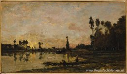 Zonsondergang op de Oise Zonsondergang op de Oise