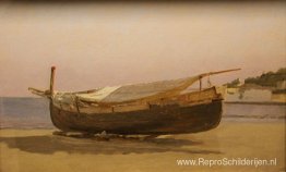 Boot aan wal gesleept Boot aan wal gesleept
