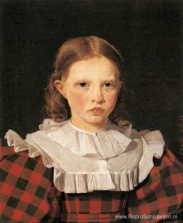 Portret van Adolphine Købke, zuster van de kunstenaar Portret van Adolphine Købke, zuster van de kunstenaar