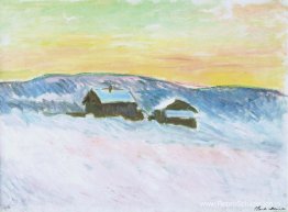 Paysage van Noorwegen, de Blauwe Huizen Paysage van Noorwegen, de Blauwe Huizen