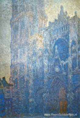 Kathedraal van Rouen, het Portaal en de tour d'Albane, Morning E Kathedraal van Rouen, het Portaal en de tour d'Albane, Morning E