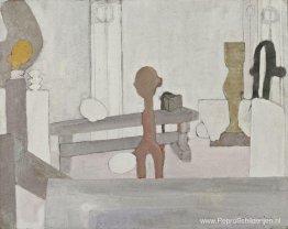 Uitzicht op het atelier van de kunstenaar Uitzicht op het atelier van de kunstenaar