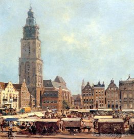 Uitzicht Op De Markt In Groningen Uitzicht Op De Markt In Groningen