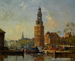 Een zicht op de Montelbaanstoren Amsterdam Een zicht op de Montelbaanstoren Amsterdam
