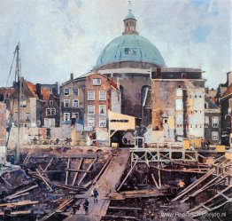 Bouwput Met Kerk Amsterdam Bouwput Met Kerk Amsterdam