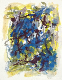 Whirl' - abstract aquarel op papier - nr G 609 Whirl' - abstract aquarel op papier - nr G 609
