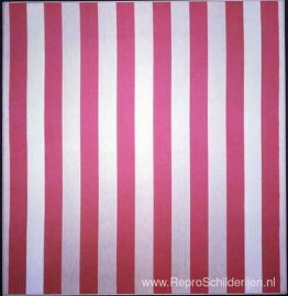 Acrylverf blanche op tissu rayé blanc en rouge Acrylverf blanche op tissu rayé blanc en rouge