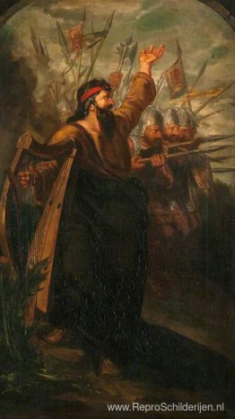 Schotse oorlog. De speer (drieluik, linkerpaneel) Schotse oorlog. De speer (drieluik, linkerpaneel)