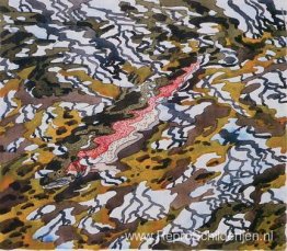 Forel en weerspiegelde boom Forel en weerspiegelde boom