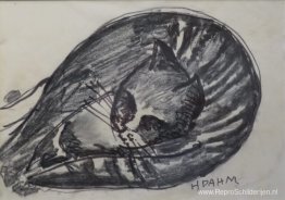 Liggende kat Liggende kat