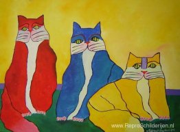 Familie van katten Familie van katten