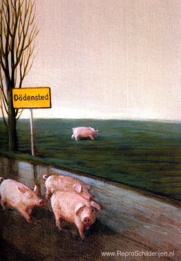 We willen geen varkens in Dodensted (detail) We willen geen varkens in Dodensted (detail)