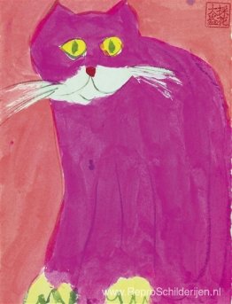 De roze kat De roze kat