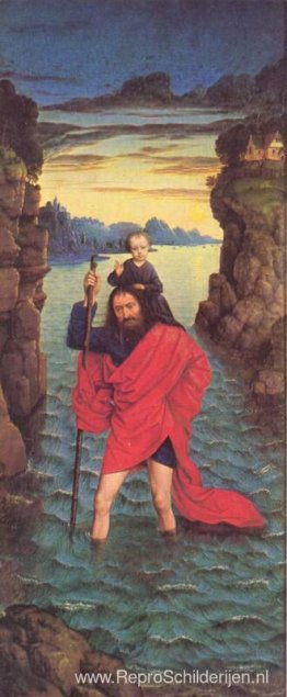 Het rechterluik van De Parel van Brabant: Sint-Christoffel Het rechterluik van De Parel van Brabant: Sint-Christoffel