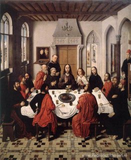 Het Laatste Avondmaal - van het Gevleugelde altaar in Sint-Piete Het Laatste Avondmaal - van het Gevleugelde altaar in Sint-Piete