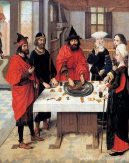 Het feest van het Pascha - vanaf het gevleugelde altaar in Sint- Het feest van het Pascha - vanaf het gevleugelde altaar in Sint-