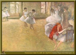 Dansers in de repetitieruimte Dansers in de repetitieruimte