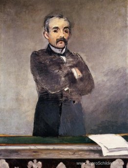 Portret van Clemenceau op de tribune Portret van Clemenceau op de tribune