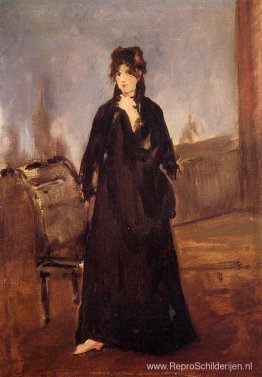 Jonge vrouw met een roze schoen (Portret van Berthe Morisot) Jonge vrouw met een roze schoen (Portret van Berthe Morisot)