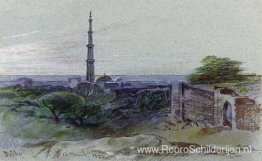 Een zicht op de Qutb Minar, Delhi Een zicht op de Qutb Minar, Delhi