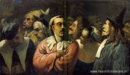 Groep Acteurs bij Mid Body, de voormalige Franse komedie Groep Acteurs bij Mid Body, de voormalige Franse komedie