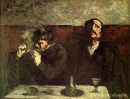 Twee mannen aan een tafel, of de rokers Twee mannen aan een tafel, of de rokers
