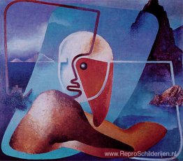 Portret van Marinetti, dichter van de Golf van La Spezia Portret van Marinetti, dichter van de Golf van La Spezia